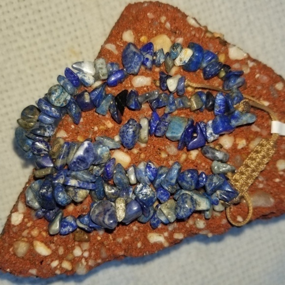 Denim blue lapis nugget bracelet NWT‎ - Picture 2 of 4